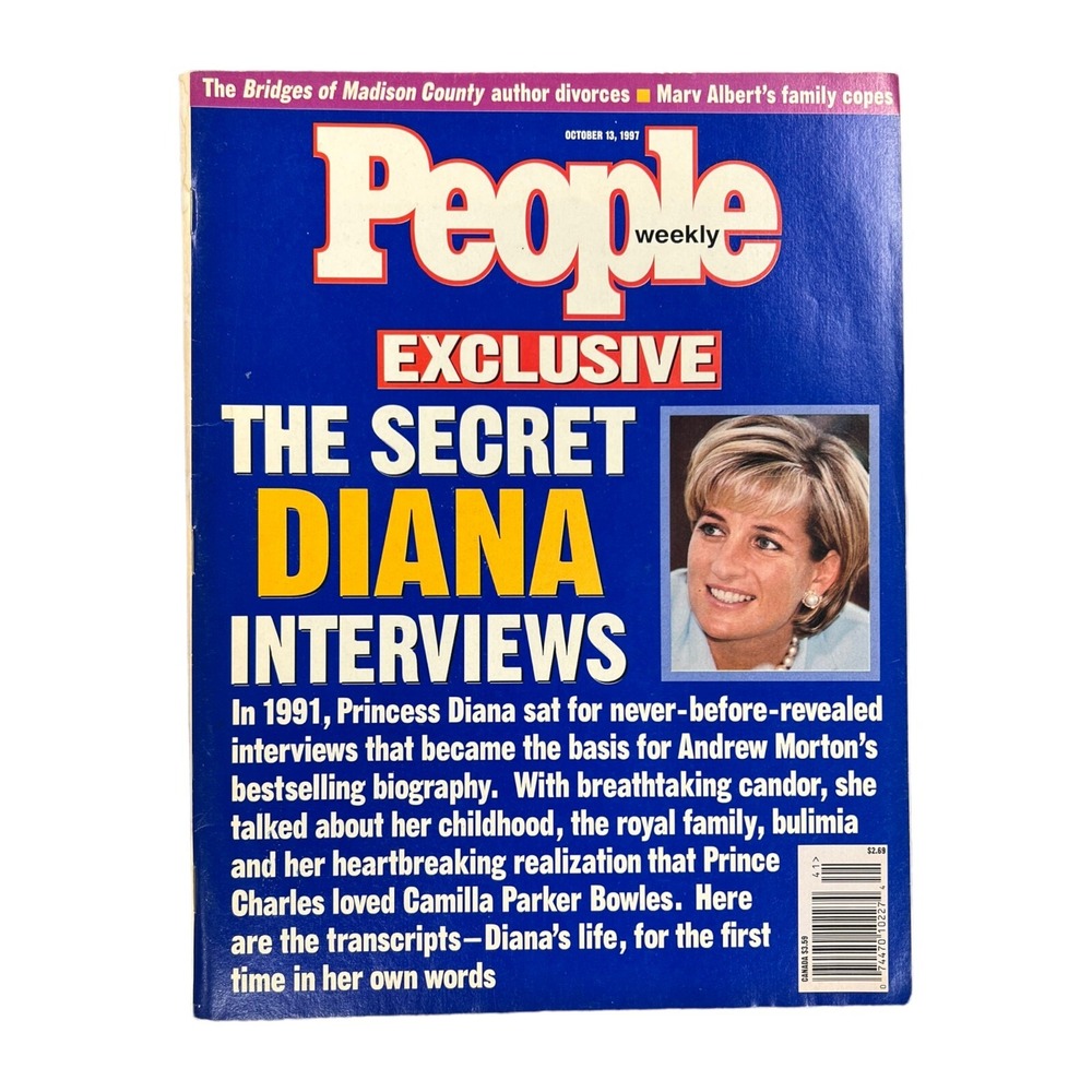 People Magazine Oct 13 1997 Princess Diana Secret Interviews Camilla Excellent